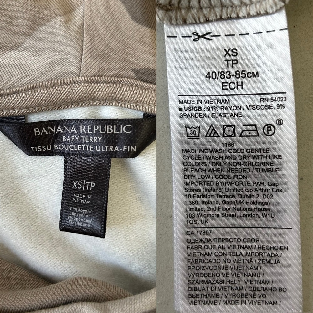 Banana Republic Women’s Baby Terry Hoodie Camo Print Size XS - Picture 12 of 13